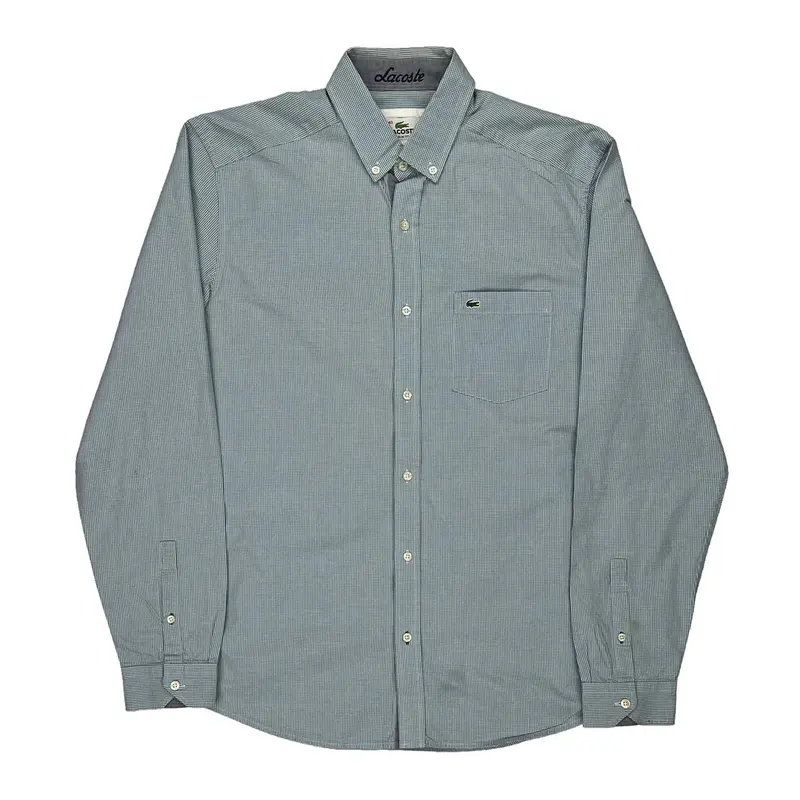 Lacoste Slim Fit Shirt - Medium Blue Cotton