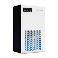 Fetions Portable Dehumidifier, 95oz Water Tank, High-Efficiency with 7 Customizable Colors, Drain Hose Included, Ideal for Ba...