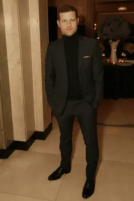 Suit And Turtleneck Combo - Turtleneck Prom Outfits - Prom Turtleneck  Black Suit