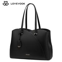 LOVEVOOK Laptop Tote Bag for Women, Work Bags Laptop Bag Teacher Tote Bag, Professional Leather Computer Bag Large Purses Han...