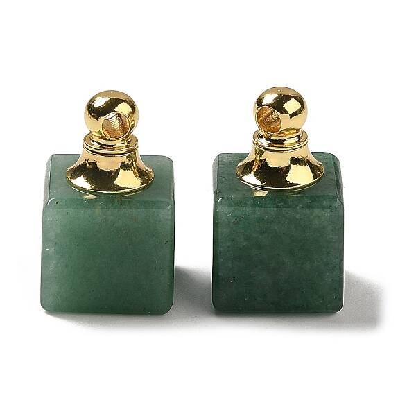 Natural Green Aventurine Perfume Bottle Pendants