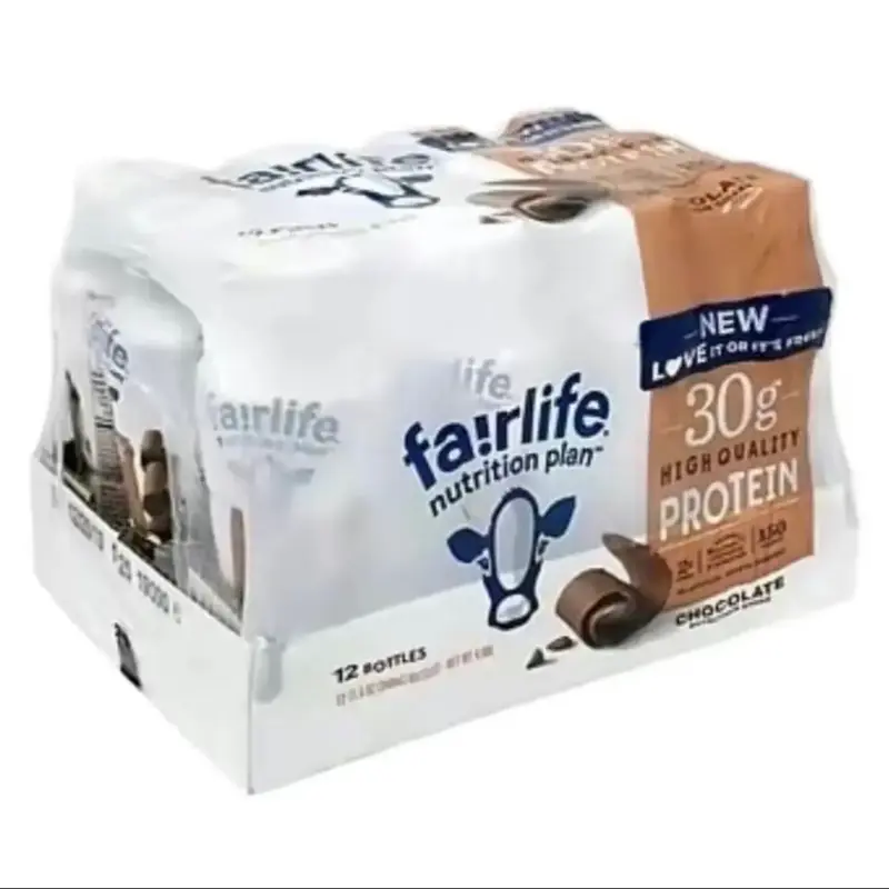 Nutrition plan high protein chocolate drink  12 pack - 30g protien - low sugar - lactose free - delicious fair life Beverage ...