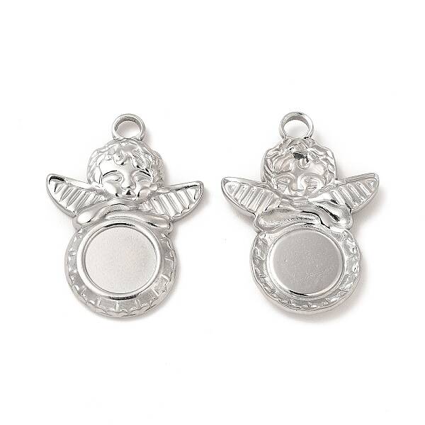 Tarnish Resistant 304 Stainless Steel Pendant Cabochons Settings