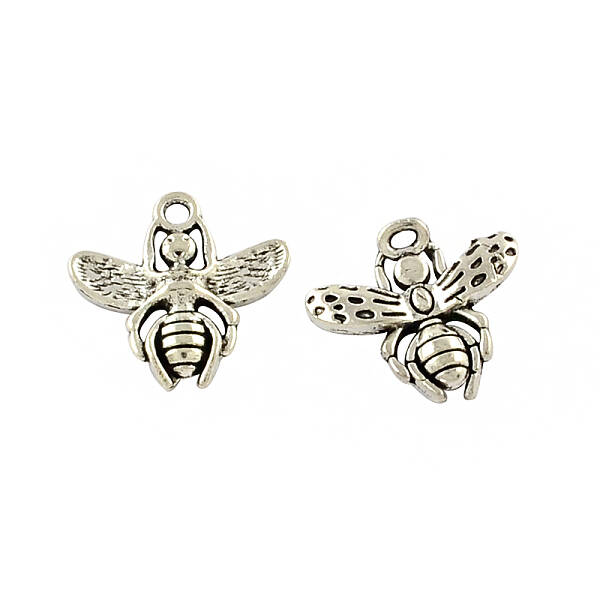 Tibetan Style Alloy Bee Pendants