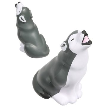 100 Promotional Gray Wolf - Stress Reliever - Polyurethane