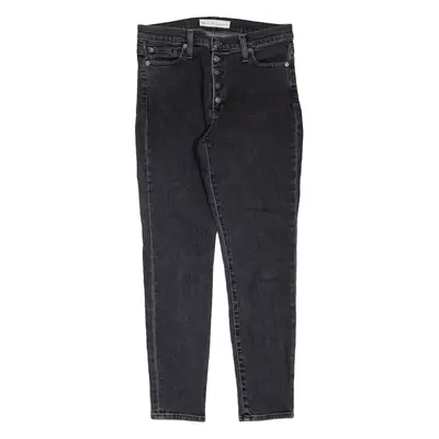 GAP High Rise Womens Jeans Black Slim Skinny W30 L27