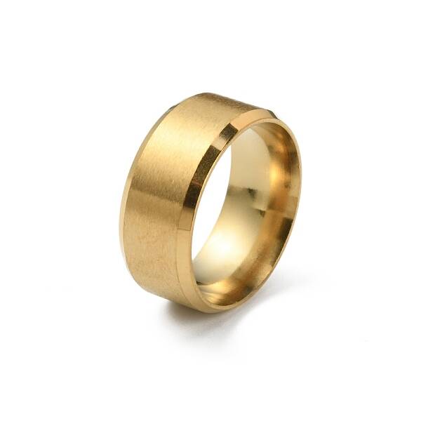 201 Stainless Steel Plain Band Ring for Women