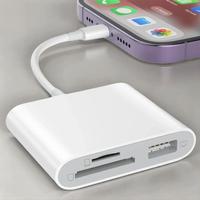 SD Card Reader for iPhone, Memory Card Reader with USB Camera Adapter, Plug & Play Portable Digital Cameras SD Card Viewer Su...