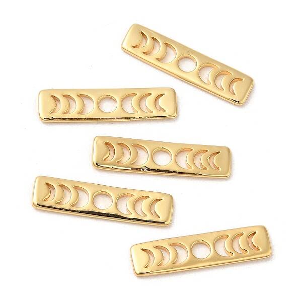 Brass Moon Phase Bar Pendants