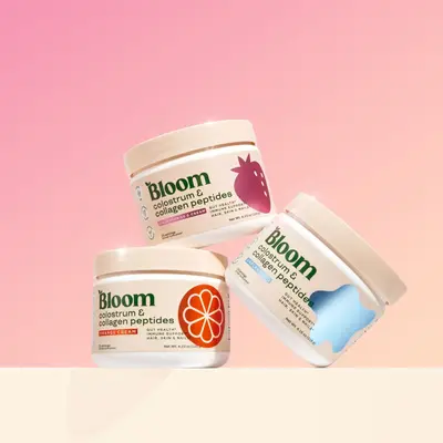 Bloom Nutrition Colostrum & Collagen Peptides Powder (25 servings)  - 3 Pack - Grass-Fed Protein Powder for Gut Health, Immun...