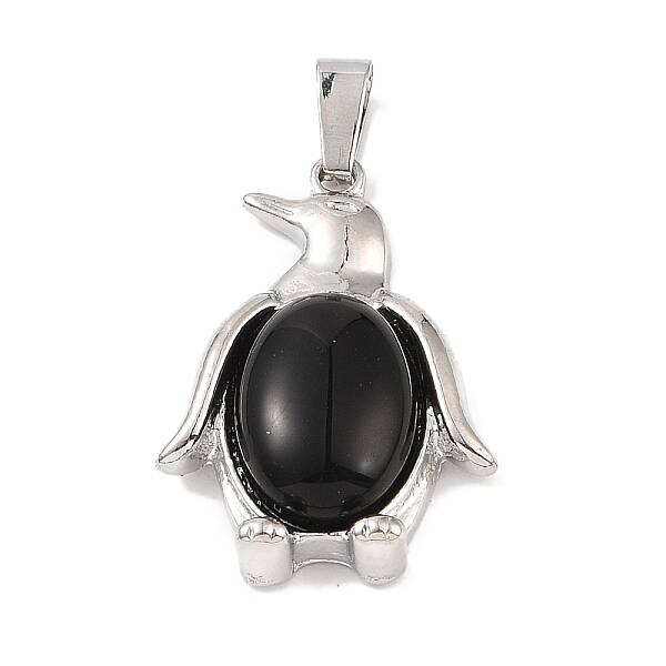 Natural Obsidian Pendants