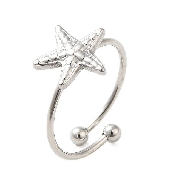 Non-Tarnish 304 Stainless Steel Open Cuff Ring