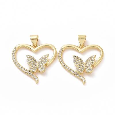 Brass Cubic Zirconia Pendants