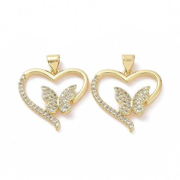 Brass Cubic Zirconia Pendants