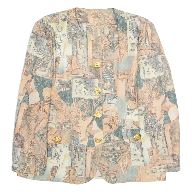 Egypt Womens Blazer Jacket Beige L