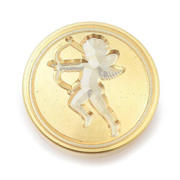 Golden Tone Wax Seal Brass Stamp Heads