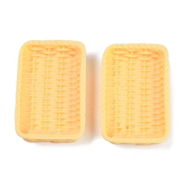 Rattan Basket Resin Cabochons
