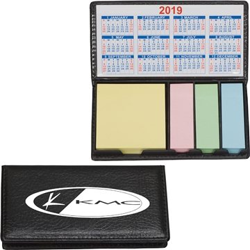 100 Promotional Sticky Note Pad - Multi-Color & Calendar