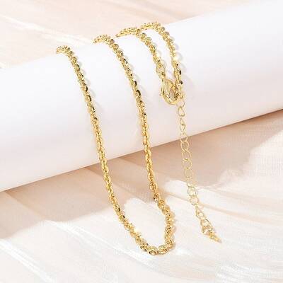 3MM Brass Cable Chain Necklaces