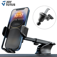 JOYTUTUS 3-in-1 Car Phone Mount with Strong Suction Cup for Windshield, Dashboard, Air Vent, Universal Fit for All Smartphone...