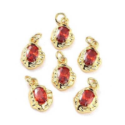 Brass Micro Pave Cubic Zirconia Pendant