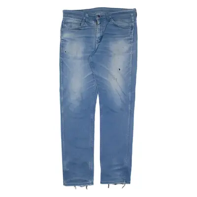 LEVI'S 511 Jeans Distressed Mens Blue Slim Straight W33 L32