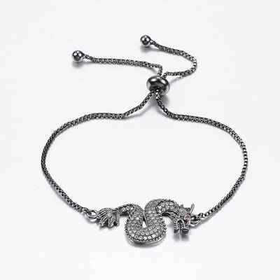 Adjustable Brass Micro Pave Cubic Zirconia Bolo Bracelets