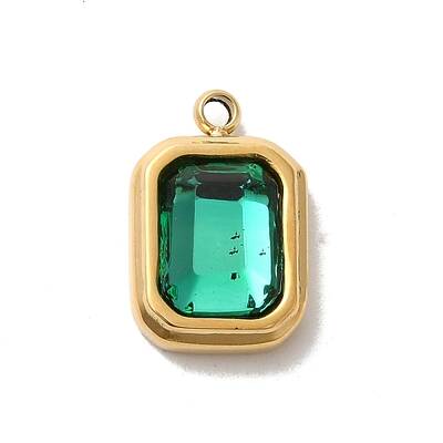 304 Stainless Steel Glass Pendants