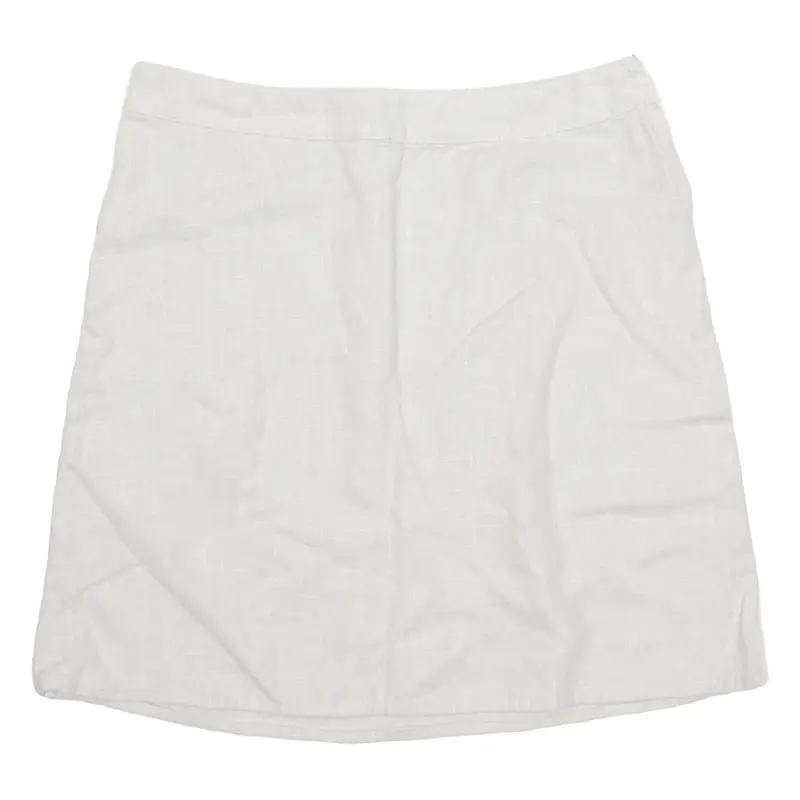 FRENCH CONNECTION Womens A-Line Skirt Beige Short Linen UK 10