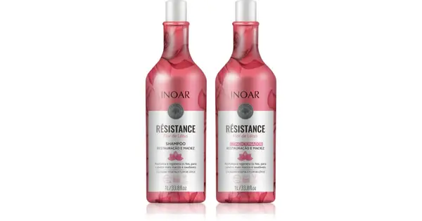 INOAR Résistance Flor de Lótus set for weak hair 2× 1000 ml