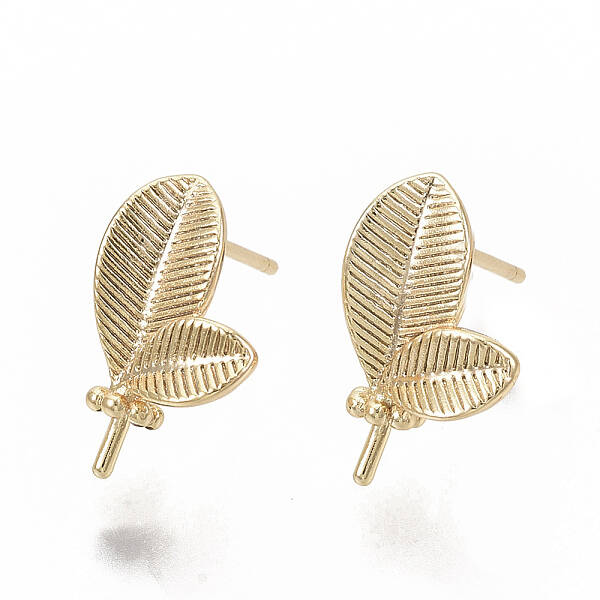 Brass Stud Earring Findings