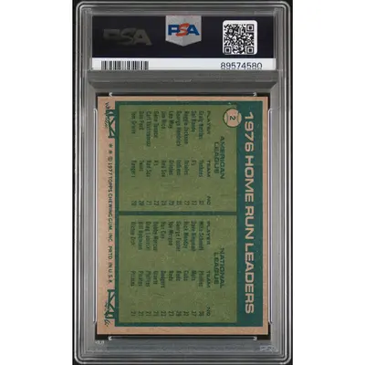 Home Run Leaders PSA 1977 Topps G. Nettles M. Schmidt #2 6 89574580