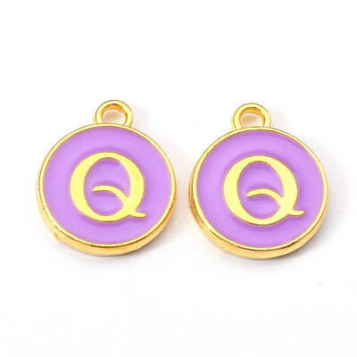 Golden Plated Alloy Enamel Charms