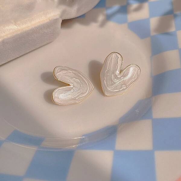 Alloy Enamel Stud Earrings
