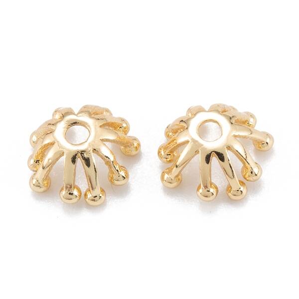 Brass Multi-Petal Bead Caps