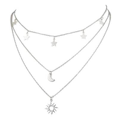 Brass 3 Layer Necklaces for Women
