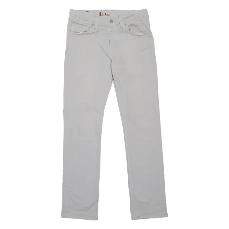 LEVI'S 511 Jeans Mens Grey Slim Straight W28 L32