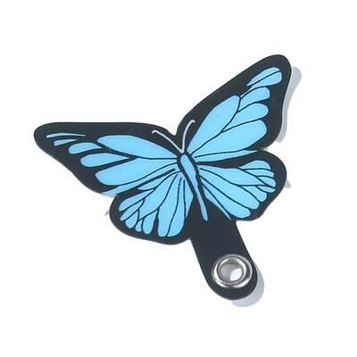 Butterfly PVC Mobile Phone Lanyard Patch