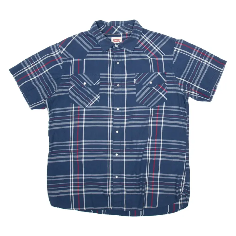 LEVI'S Mens Shirt Black Check XL