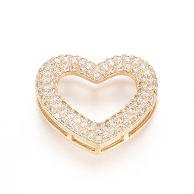 Brass Micro Pave Clear Cubic Zirconia Multi-Strand Links