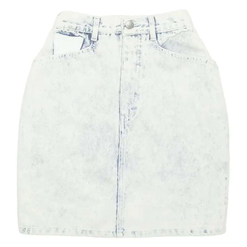 CODE NOUVEAU Womens Straight Skirt Blue Knee Length Denim XXS