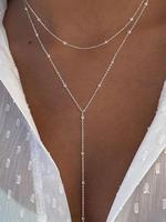 Layered Necklace for Women, Fashion Jewelry for Party, Daily Clothing Decor, Trendy All-match & Exquisite Jewelry for Birthda...