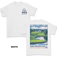 PGA Championship Quail Hollow 2025 Graphic Tees for Men & Women, Breathable Cotton Apparel, Golf Course Design with PGA Flag,...