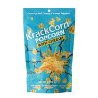 KrackCorn Popcorn With Cheese! 8.5oz Pack of 1. Cheddar and Caramel Popcorn for Movie Night, Game Night. Gluten Free Snack. N...