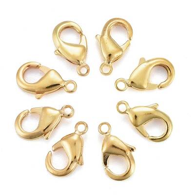 Brass Lobster Claw Clasps