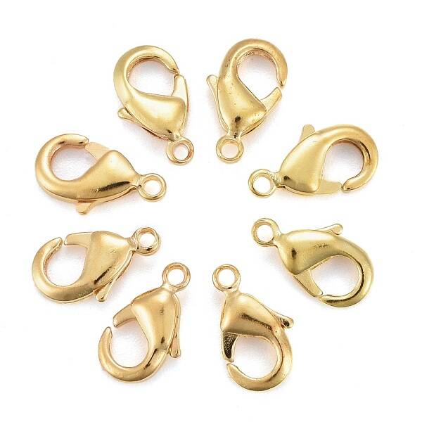 Brass Lobster Claw Clasps