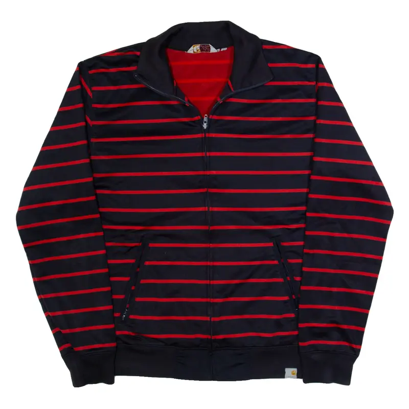 CARHARTT Mens Track Jacket Blue Striped L