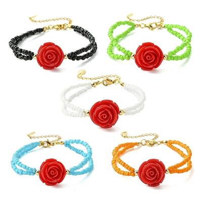 Glass Seed Beads Multi-strand Bracelets