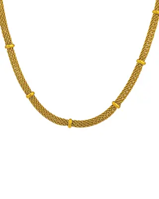 18K Gold Rope Chain Necklace