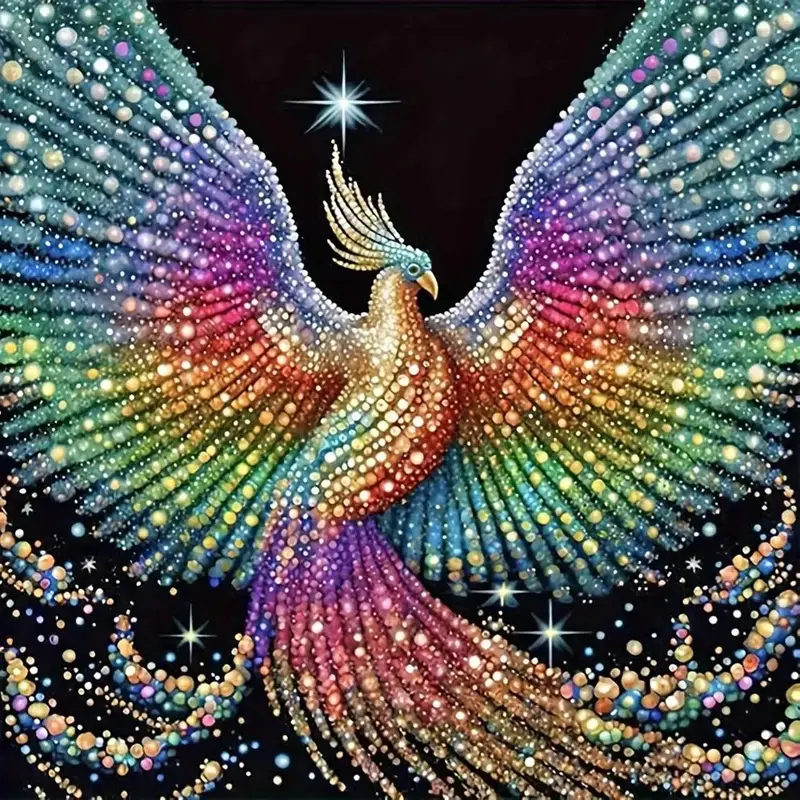 Pigeon Pattern DIY Diamond Art Painting Picture Without Frame, DIY 5D Diamond Arts Painting Kit, Wall Art Decor for Home Livi...